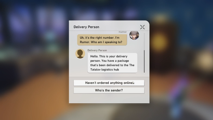 Honkai Star Rail - LuckEx Hidden Mission - Respond to Delivery Person