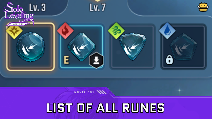 Solo Leveling Arise - List of All Runes