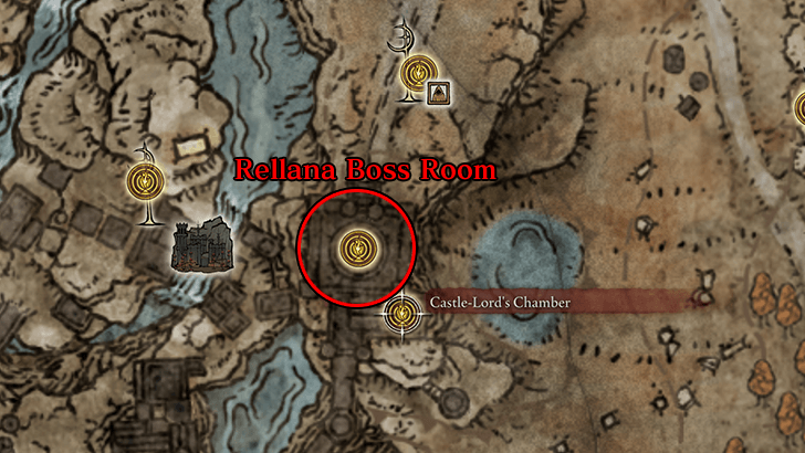 Rellana, Twin Moon Knight Map Location