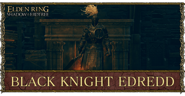 Elden Ring Shadow of the Erdtree - Black Knight Edredd Banner