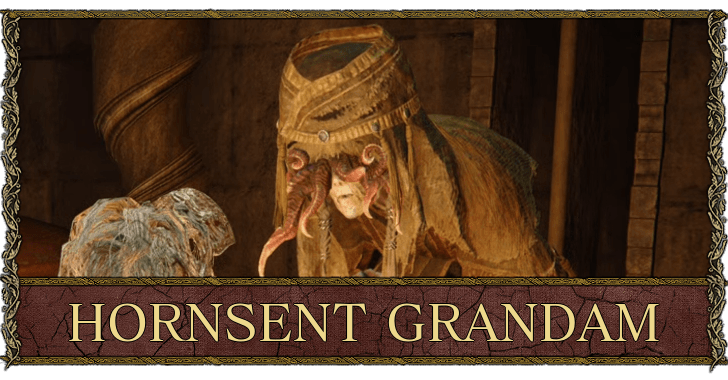 Hornsent Grandam Questline and Not Talking Fix