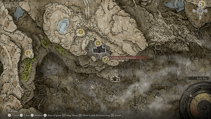 Elden Ring - Flamedrake Talisman +3 Map View