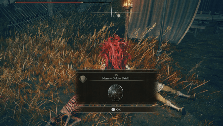 Elden Ring - Messmer Soldier Shield Enemy Drop World View