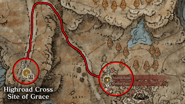 Elden Ring - Dryleaf Dane Location