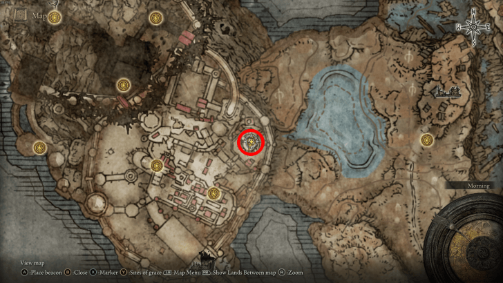 Elden Ring - Shriek of Sorrow Ash of War Map Location