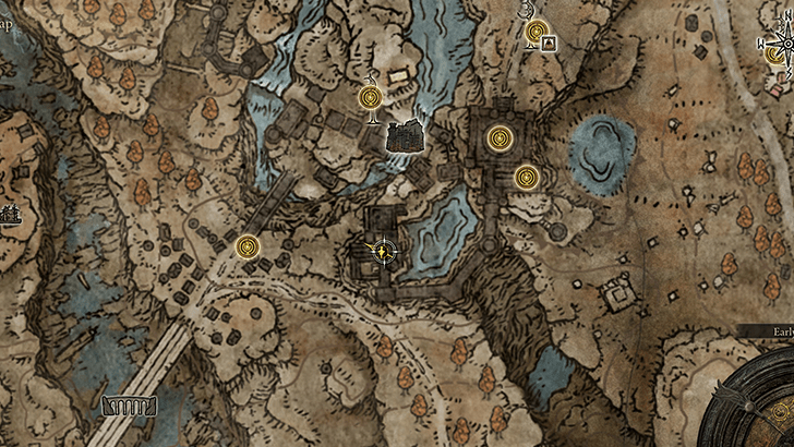 Elden Ring - Glintblade Trio Map View