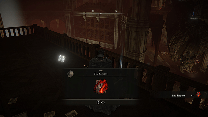 Elden Ring - Fire Serpent Overworld View