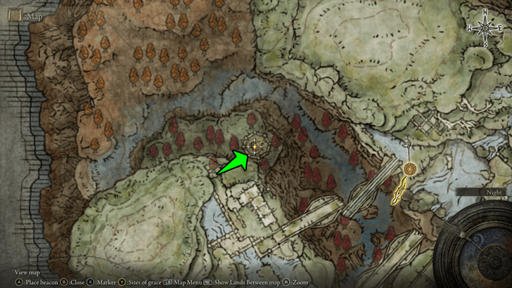 Elden Ring - Rauh Ancient Ruins Altar Location.png