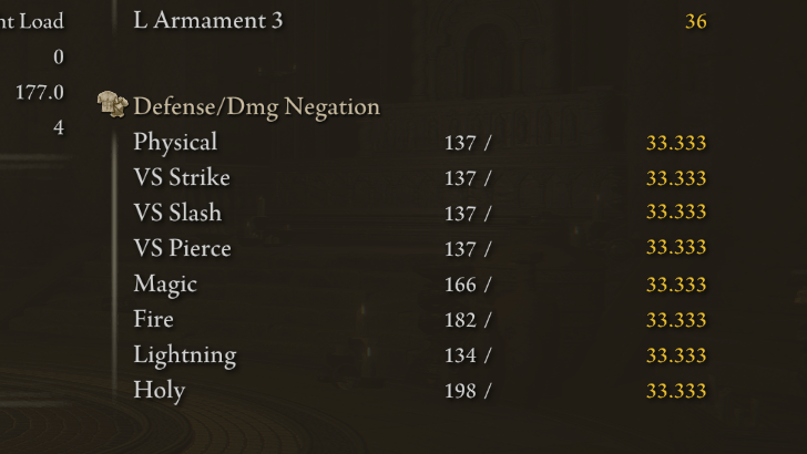 Elden Ring - Stats Before Transformation