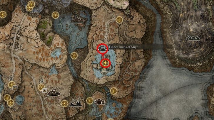 Metyr, Mother of Fingers Map Location