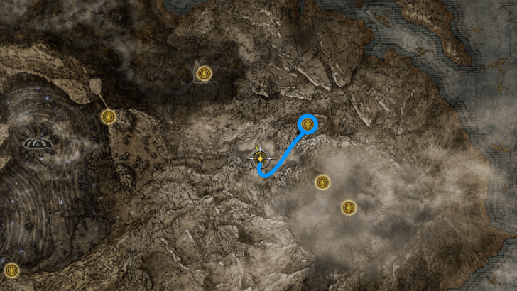Elden Ring - Rock Heart Map View