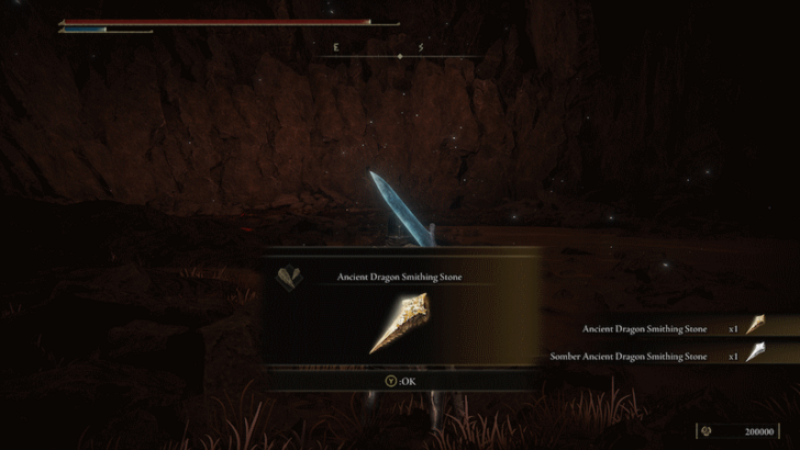 Elden Ring - Ancient Dragon Smithing Stone Jagged Peak 01 World View