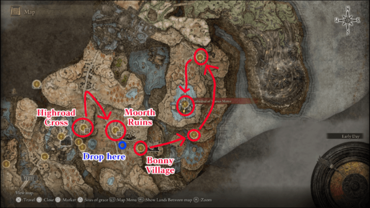 How to reach the Cathedral of Manus Metyr