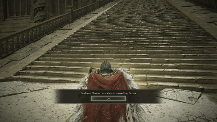 Scadutree Blessing Max Level is 20