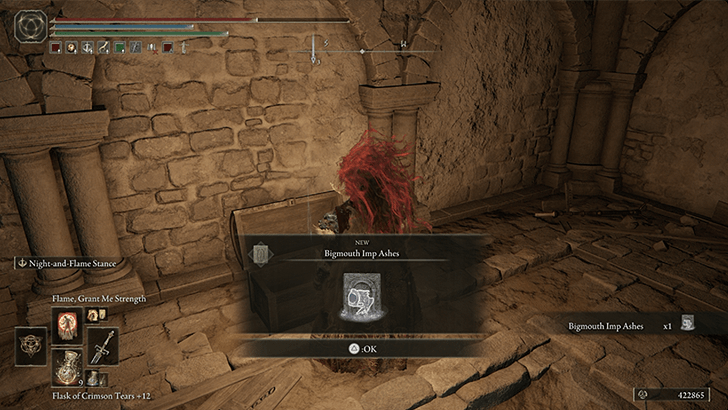 Elden Ring - Bigmouth Imp Ashes World View