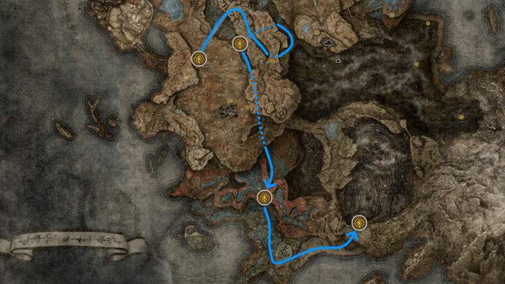 Elden Ring - Finger Ruins of Rhia Location