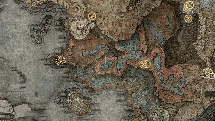 Elden Ring - Gravebird Ashes Map View
