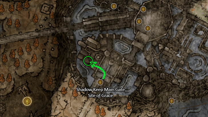 Elden Ring - Main-gauche Enemy Drop Map Location