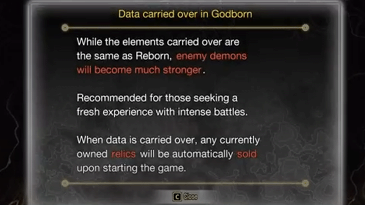 SMT V - Godborn New Game Plus
