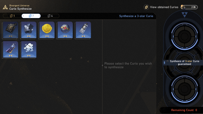 Honkai Star Rail - How to Perform Curio Synthesis - Get Higher Rarity Curios in Divergent Universe