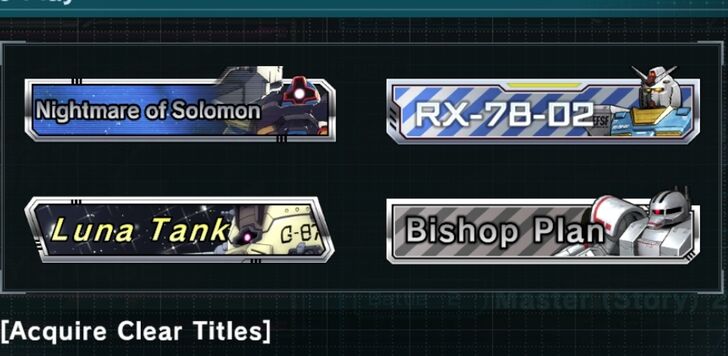 Master Battle Titles - Gundam UC Engage