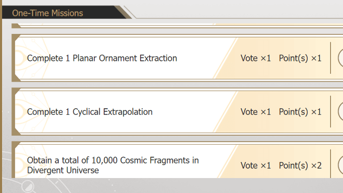 Honkai Star Rail - Re-ignite the Divergent Universe - Clear Missions in Divergent Universe