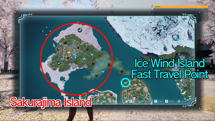 Palworld - Sakurajima Map Location