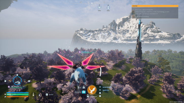 Palworld - Fly to Sakurajima