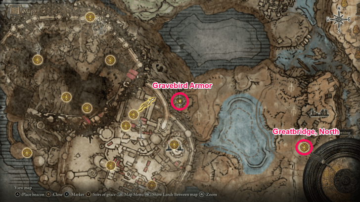 Elden Ring - Gravebird Armor World View