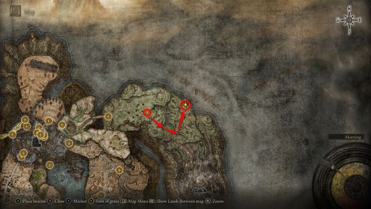Duplicate Remembrances - Ruins of Dheo Map Directions