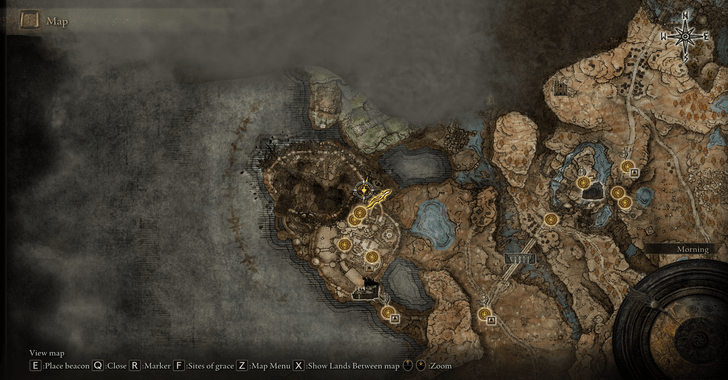 Tower of Shadow Message Map Location