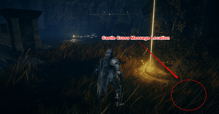 Castle Cross Message Location