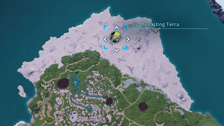 Palworld - Menasting Terra Alpha Boss Map