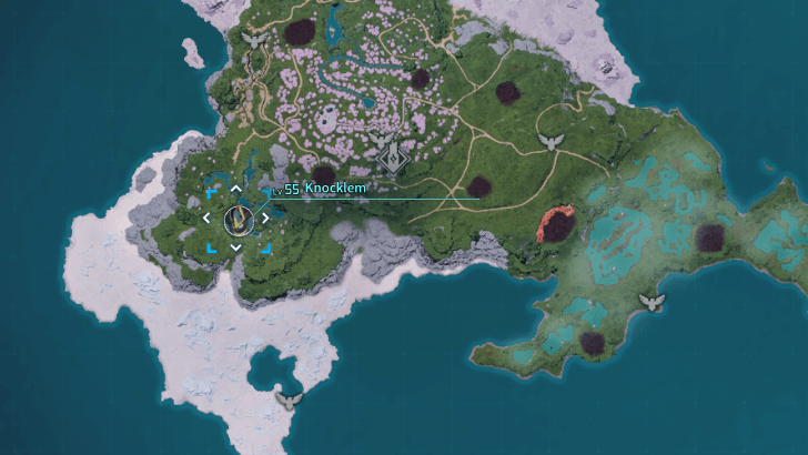 Palworld - Knocklem Alpha Boss Map