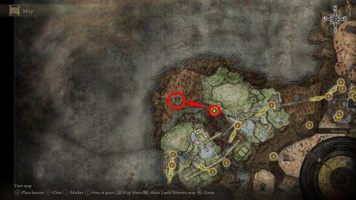 Elden Ring - title Map Location