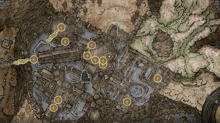 Elden Ring - Wrath from Afar Map View