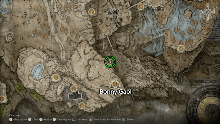 Elden Ring - Stalwart Horn Charm +2 Map View