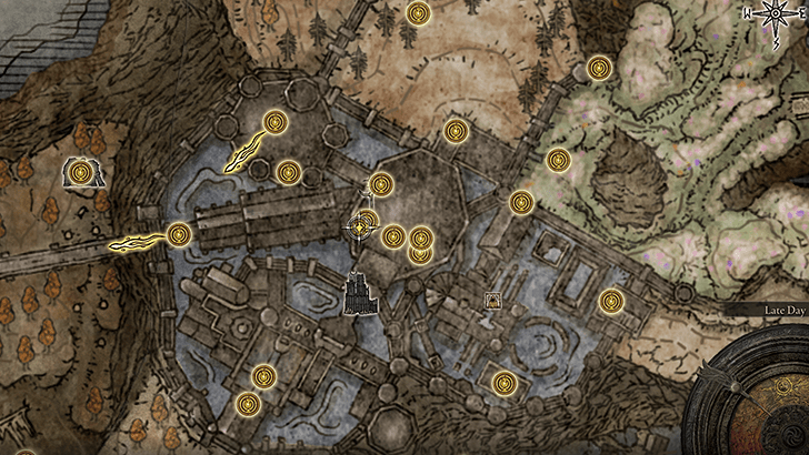 Elden Ring - Impenetrable Thorns Map View