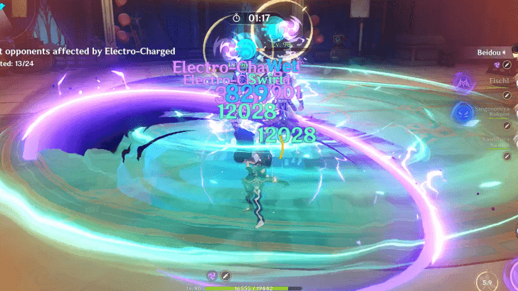 Genshin - Consistently Trigger Electro-Charged to Enter Phase Shift