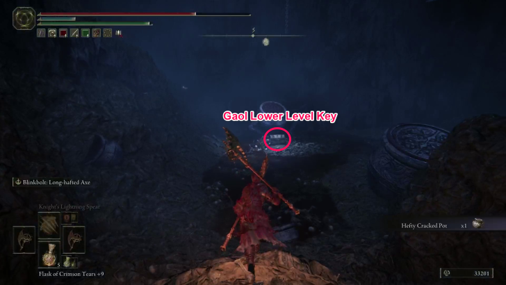 Gaol Lower Level Key Location