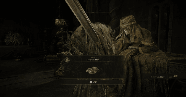 Elden Ring - Get Scorpion Stew from Hornsent Grandam