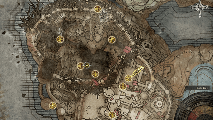 Elden Ring - Furious Blade of Ansbach Map View