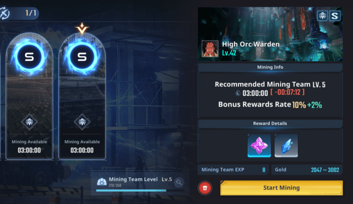 Solo Leveling Arise - S Rank Gate Mining Rewards