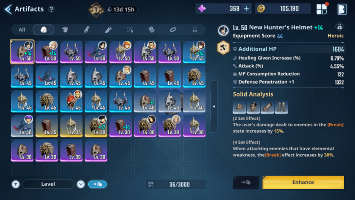 Solo Leveling Arise - Armor Artifacts