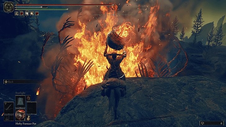 Elden Ring - Throwing a Hefty Furnace Pot