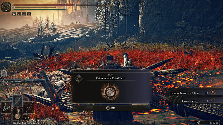 Elden Ring - Crimsonburst Dried Tear World View