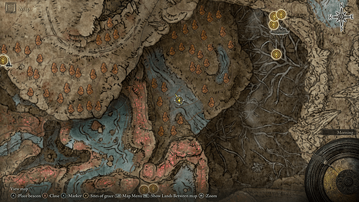 Elden Ring - Viridian Hidden Tear Map View