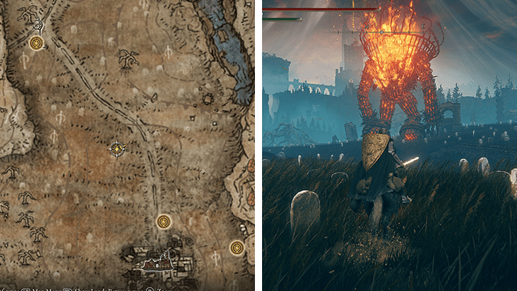 Elden Ring - Deflecting Hardtear Map View