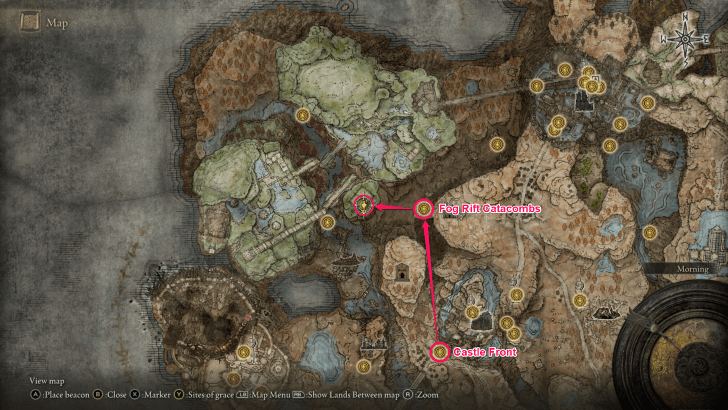 Elden Ring - Blinkbolt Ash of War Map Location