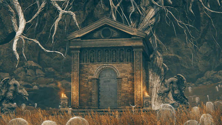 Elden Ring - Western Nameless Mausoleum World View